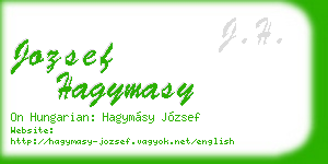 jozsef hagymasy business card