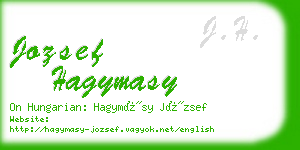 jozsef hagymasy business card